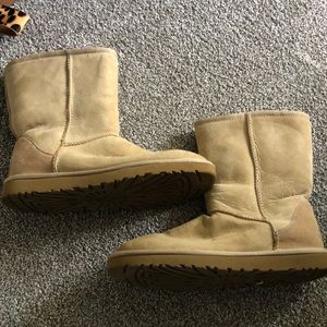 Cream colored ugg boots